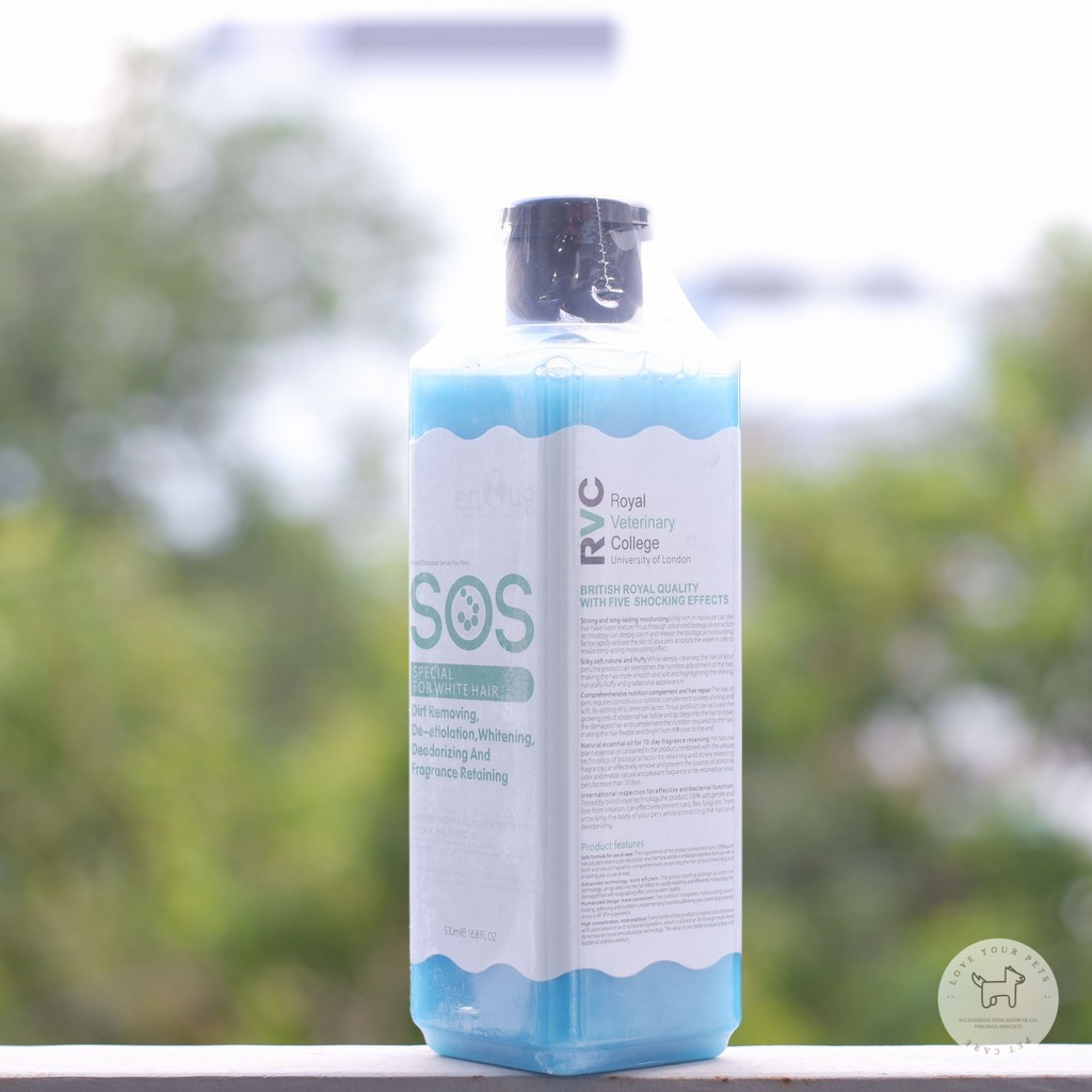 Sữa tắm cao cấp SOS với 6 loại chuyên dụng dành cho chó mèo - 530ml