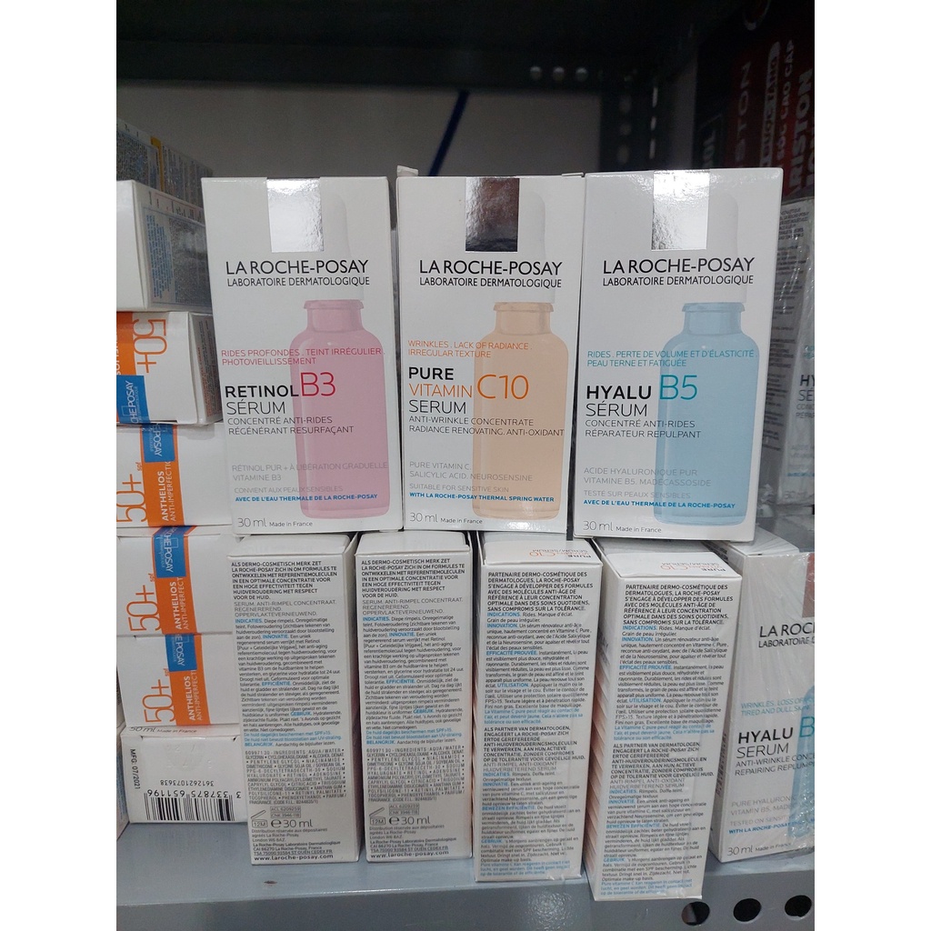 Serum Dưỡng Chất La Roche Posay Hyalu B5 , Retinol B3 , Vitamin C10 .