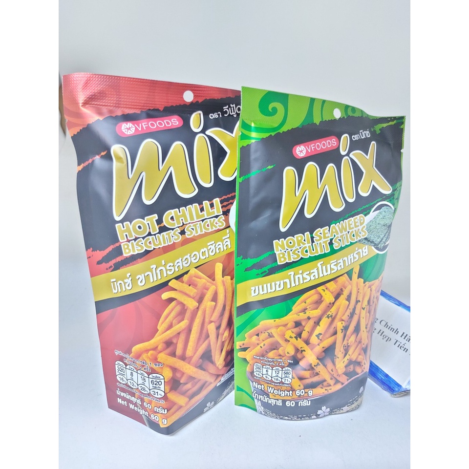 Combo 2 gói Bánh que MIX Biscuits Sticks Thái Lan gói 60g