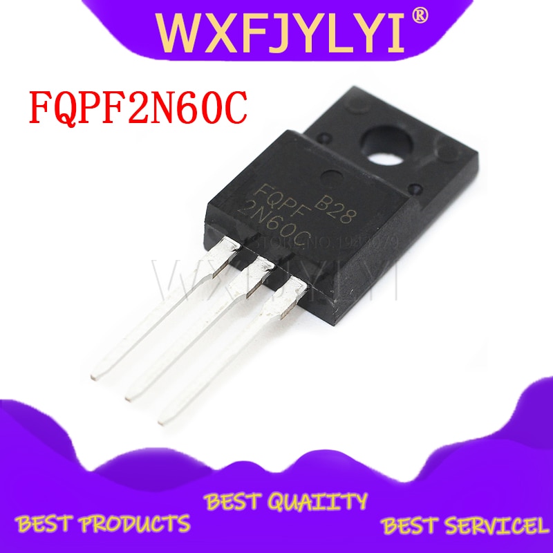 Set 10 Linh Kiện Bán Dẫn Fqpf2N60C 2n60c 2n60 600v 2a Mosfet N To-220F