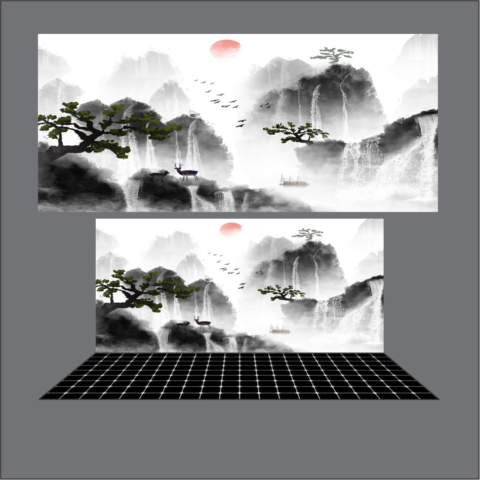 Decal dán hồ cá 3D nhiều kích thước giá rẻ_TRANH LƯNG