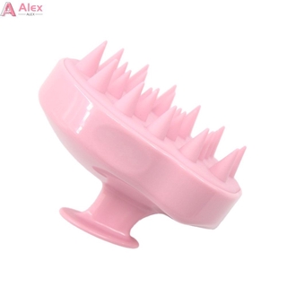 [Hàng mới về] Lược silicon gội đầu dùng mát xa 5 màu dễ thương