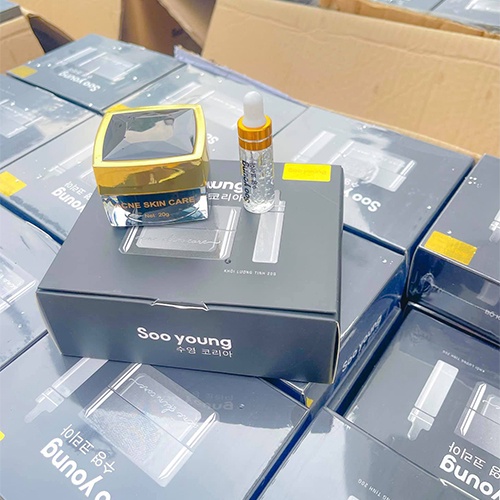 Bộ kem face và serum mụn cao cấp Soo Young