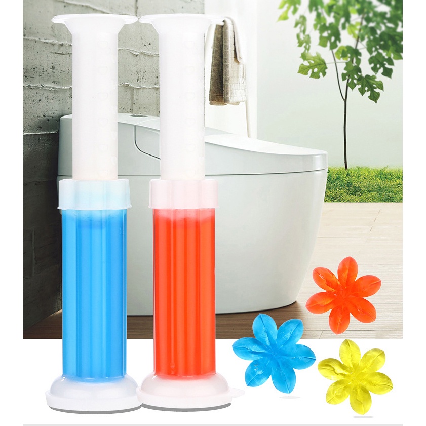 Gel thơm khử khuẩn toilet Gel dính bồn cầu dạng thạch hình bông hoa với 6 loại hương thơm dễ chịu GX01