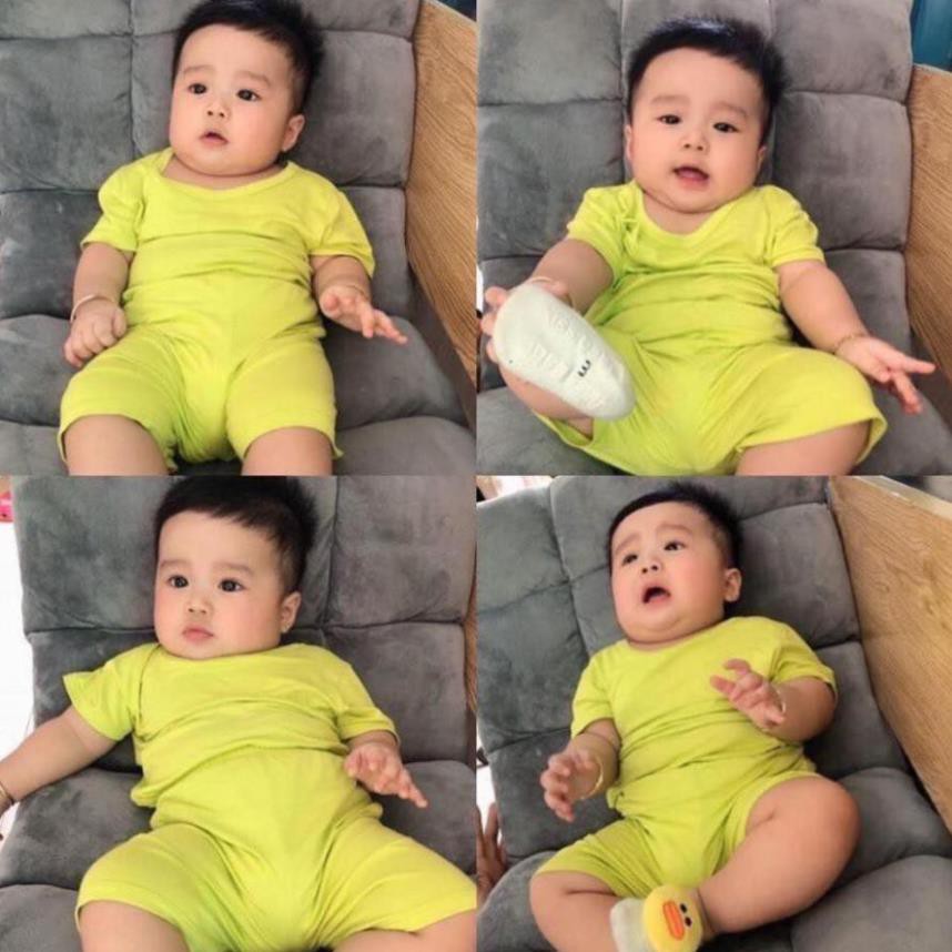 Đồ Bộ Bé Trai, Bé Gái Minky Mom Chất Thun Lạnh, Đồ Bộ Cho Bé Mặc Nhà Cộc Tay Mùa Hè MKM21-01 .