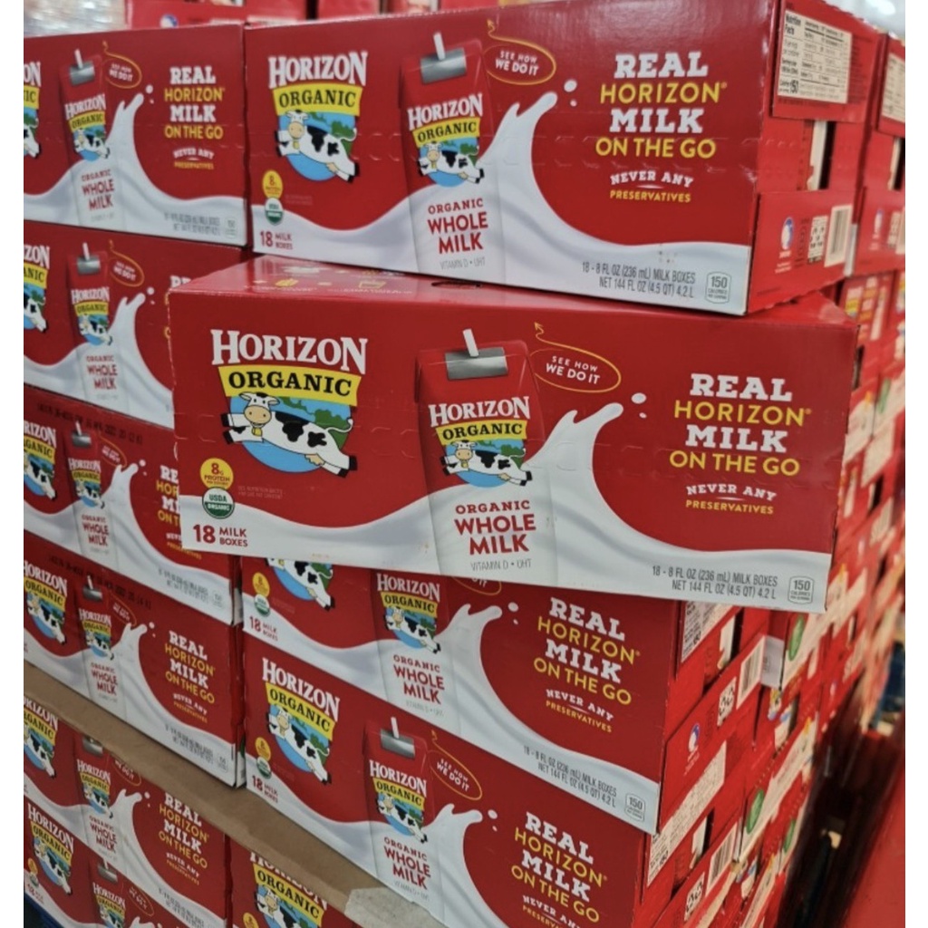 Thùng 18 chai Sữa tươi dạng nước Horizon Organic 236ml