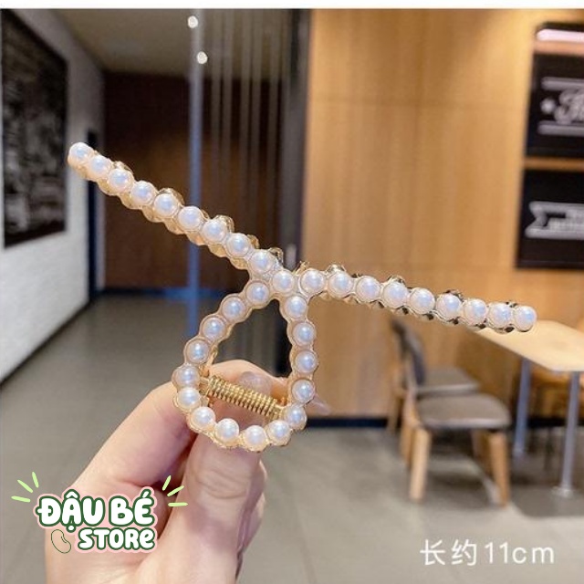 Kẹp Tóc Hàn Quốc - Cặp Tóc Càng Cua - Ngọc Trai Đính Đá Nhân Tạo Kim Loại Nhiều Kiểu Cute Dành Cho Nữ - Daube - Pk001_Z