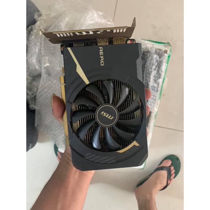 VGA CARD MSI GTX 1050 AERO ITX 2G OCV1 chuyên game thiết kế đồ họa | BigBuy360 - bigbuy360.vn