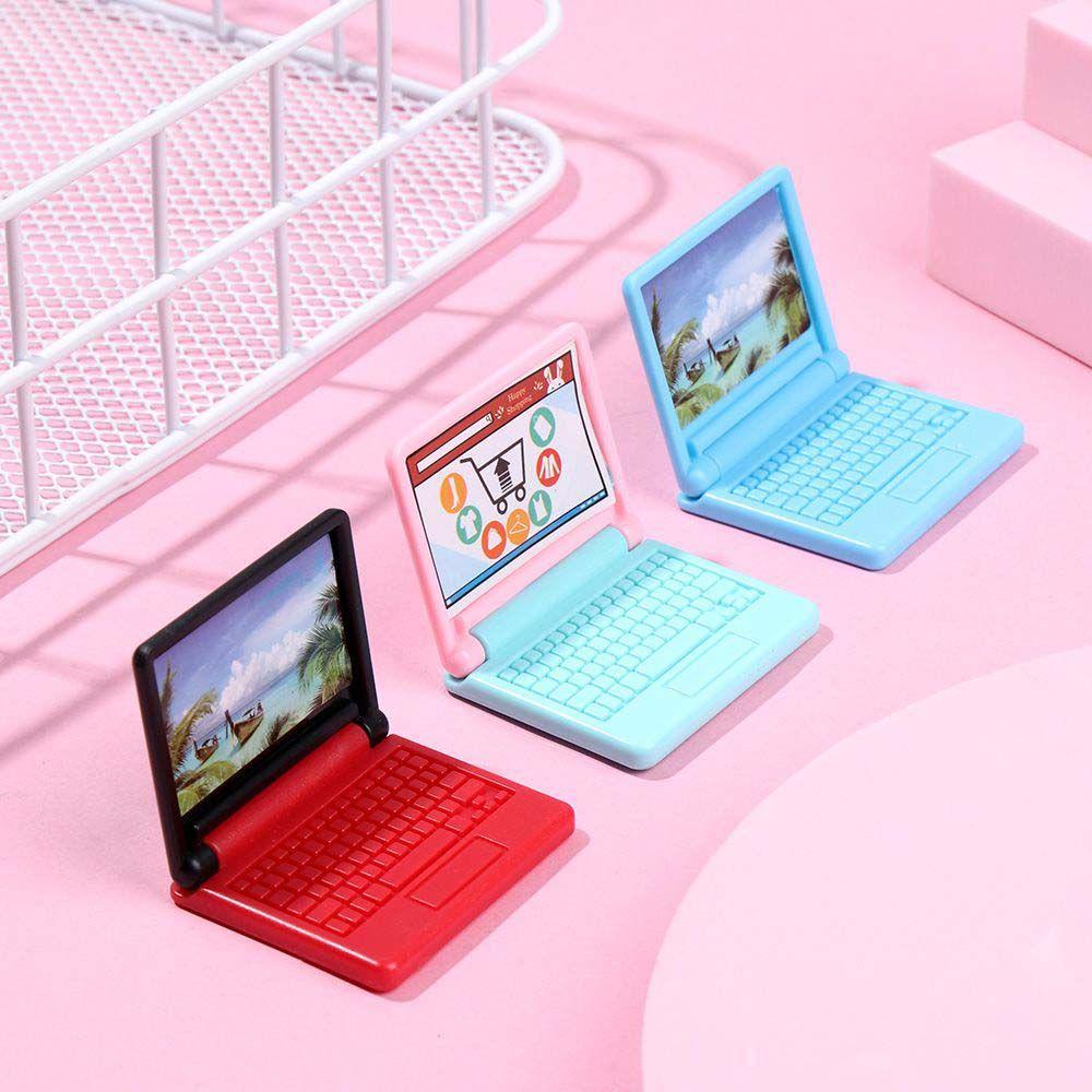 Mô Hình Laptop Dùng Trang Trí Nhà Búp Bê / Tiểu Cảnh Độc Đáo