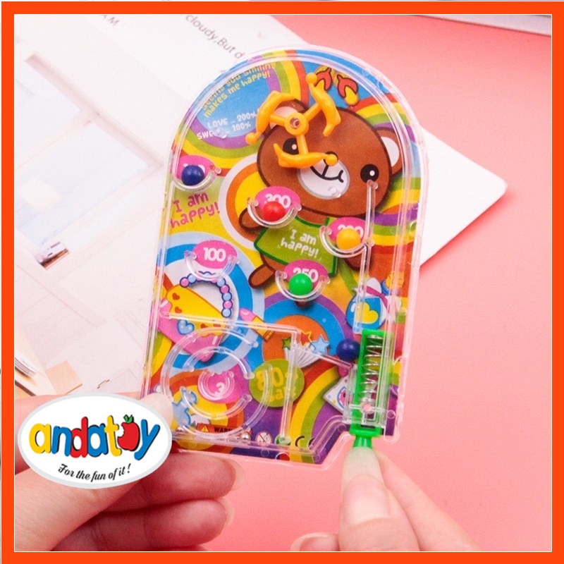 Đồ chơi cho bé máy bắn bi pinball mê cung tính điểm cầm tay ANDATOY AD868