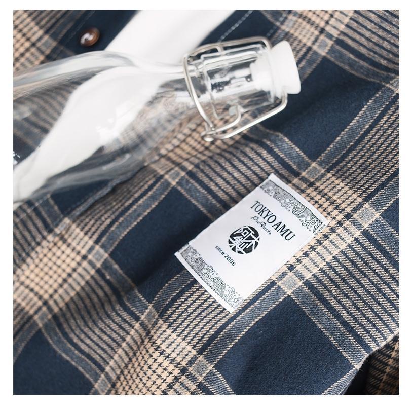 Áo Sơ Mi Caro Tay Dài Phong Cách Hàn Quốc Thời Trang Cho Nam 12 Mùa Xuân