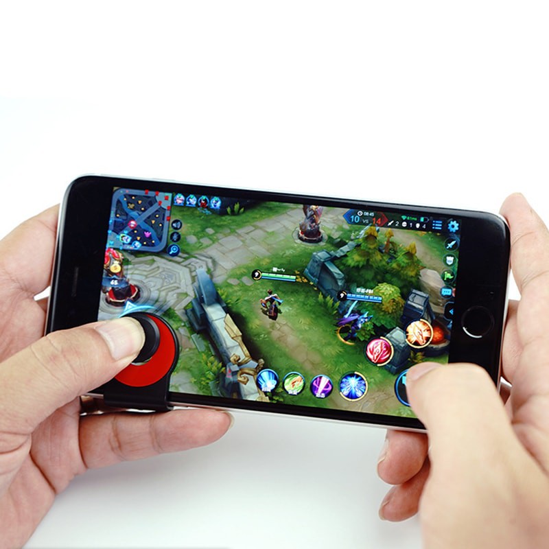 Nút bấm chơi game Joystick Mobile thế hệ thứ 10 Joystick đế kẹp tuyệt đỉnh chất lượng không đối thủ màu đỏ kim Chammart