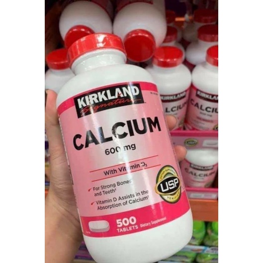 Viên uống Calcium 600mg with Vitamin D3 500 viên của Mỹ