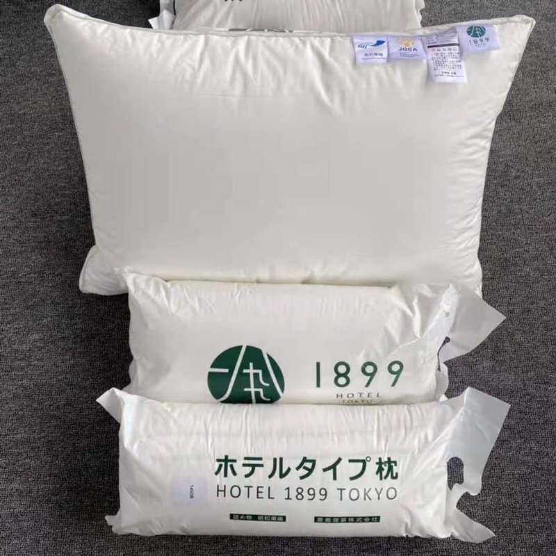 GỐI LÔNG VŨ TOKYO 1899 1 chiếc, Gối bông Nhật Bản kháng khuẩn Tokyo Hotel 1899