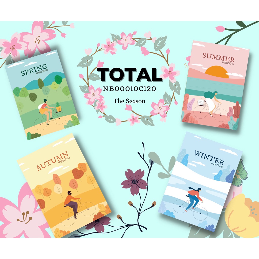 Vở kẻ ngang 120 trang Total NB00010C120- 10 Quyển