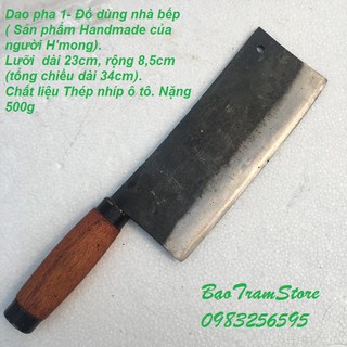 Dao pha thịt siêu sắc bén 2 sản phẩm Handmade của người Hmong Bắc Hà chuyên để pha thịt, chặt thịt gà, thịt vịt