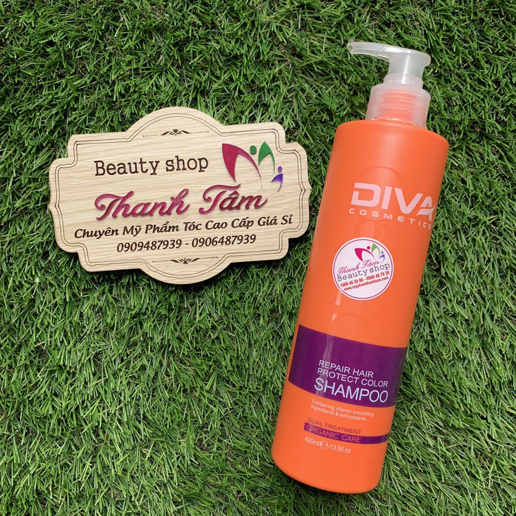 (MẪU MỚI 2019) Dầu gội xả DIVA ORGANIC CARE phục hồi và bảo vệ màu nhuộm 500mlx2