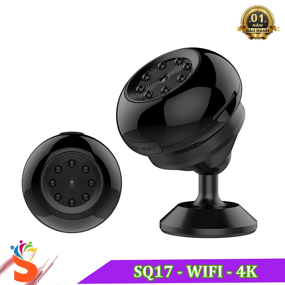 Camera Hành Trình WIFI 4K SQ17 Kết Hợp Camera Giám Sát Có Hỗ Trợ Hồng Ngoại | BigBuy360 - bigbuy360.vn