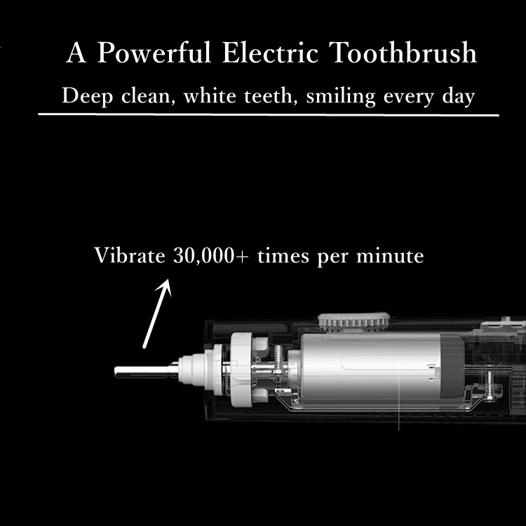Bàn Chải Đánh Răng Điện Lông Mềm Chống Thấm Nước Sử Dụng Pin Kèm Hộp Đựng