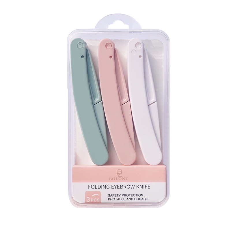 Dao cạo lông mày, hộp 3 dao cạo nội địa trung A29