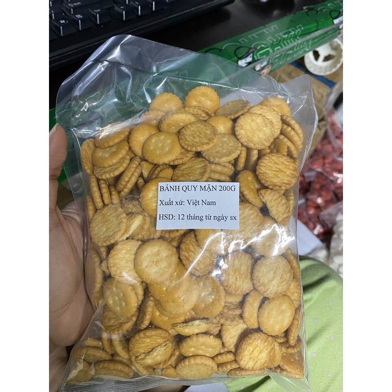 Bánh quy mặn 200g làm kẹo nougat