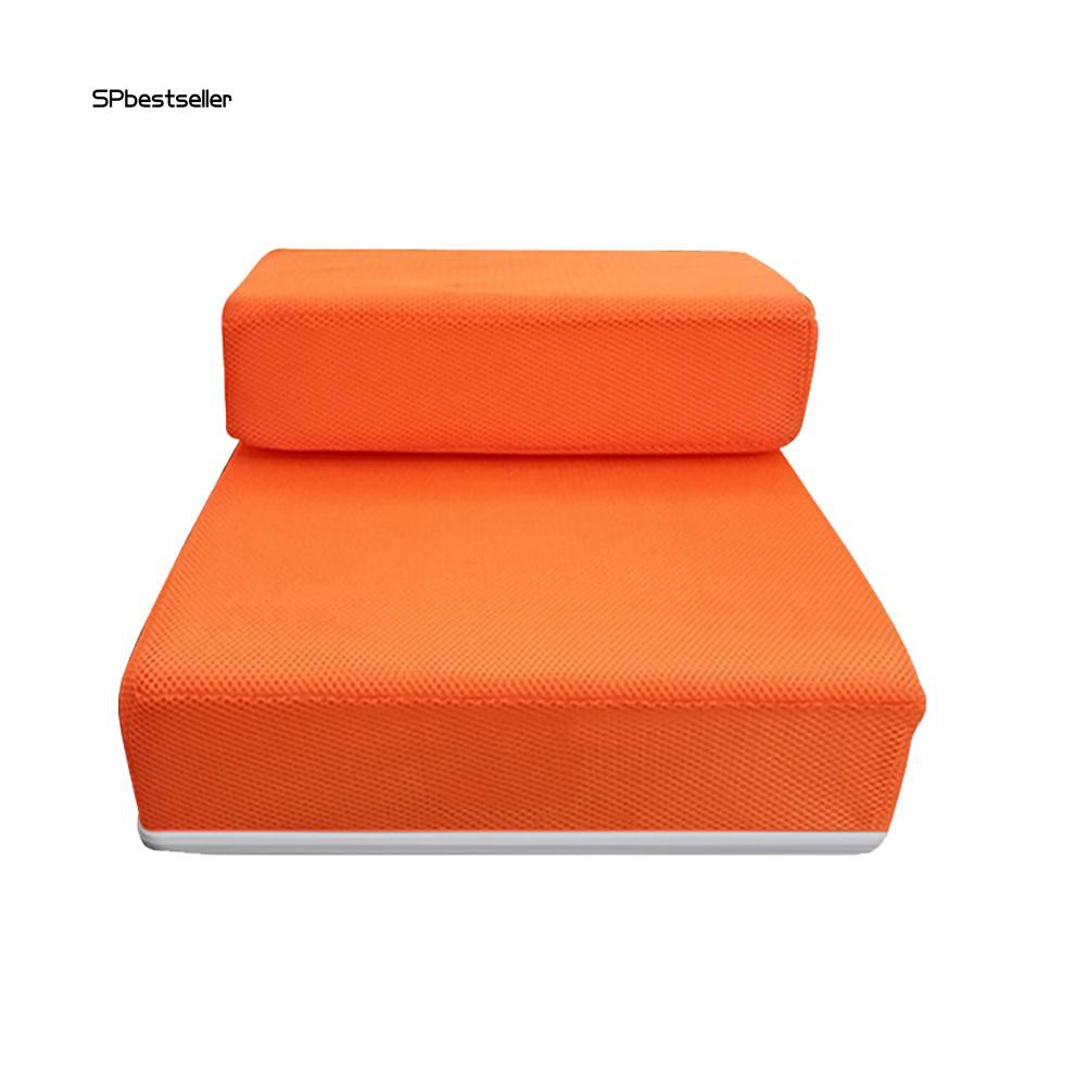 Cầu thang 2 bước dạng gập bằng lưới xốp cho thú cưng tiện lợi