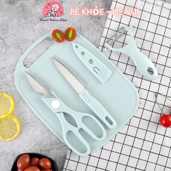 Bộ dao kéo chế biến thực phẩm cho bé