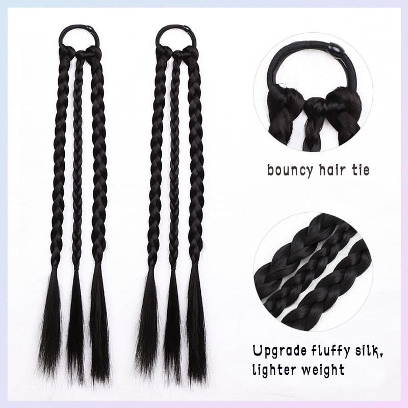 Dây Buộc Tóc Giả Thắt Bím Phong Cách Hàn Quốc Thời Trang Cho Nữ