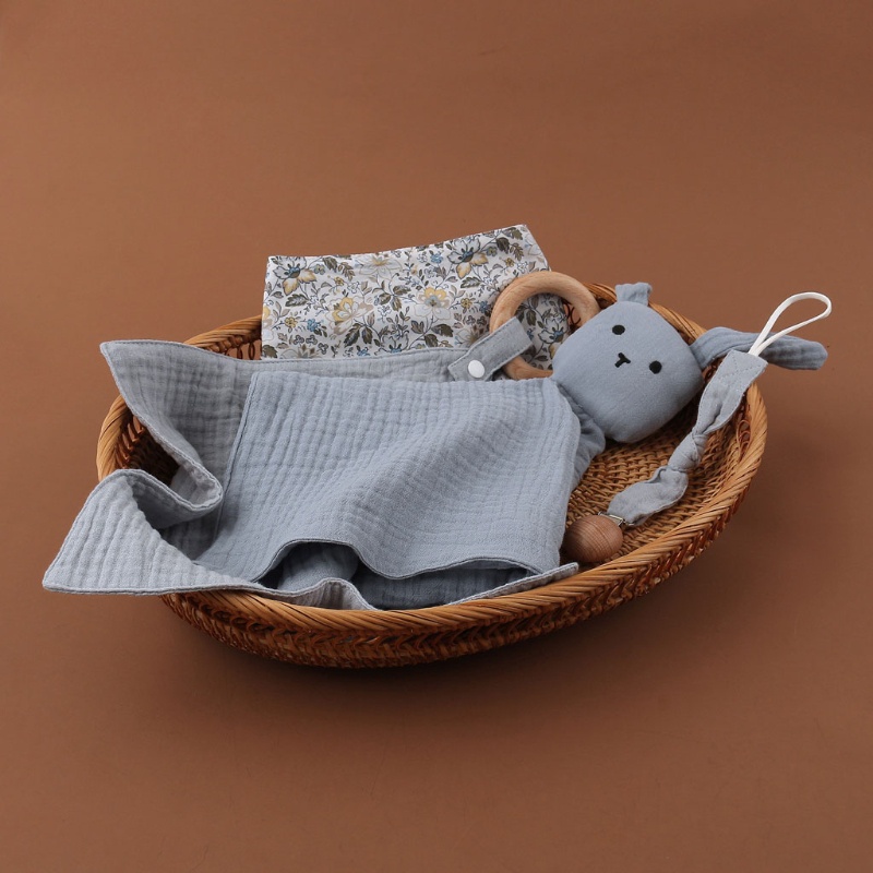 Khăn Gạc Khăn Tay Hình Thỏ Dễ Thương Cho Bé