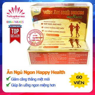 Viên ăn ngủ ngon Happy Health New Brand Tâm Dược - Giảm căng thẳng, mệt mỏi, mất ngủ, suy nhược thần kinh