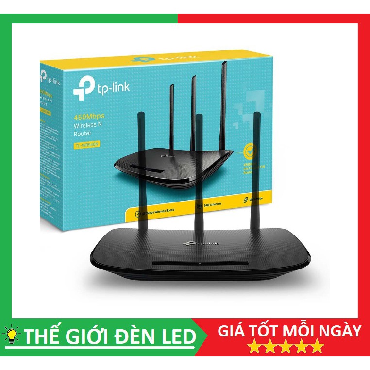 Bộ Phát Wifi 2,3,4 râu 450 Mbps chuẩn N, HÀNG CHÍNH HÃNG TP-LINK VIETNAM.