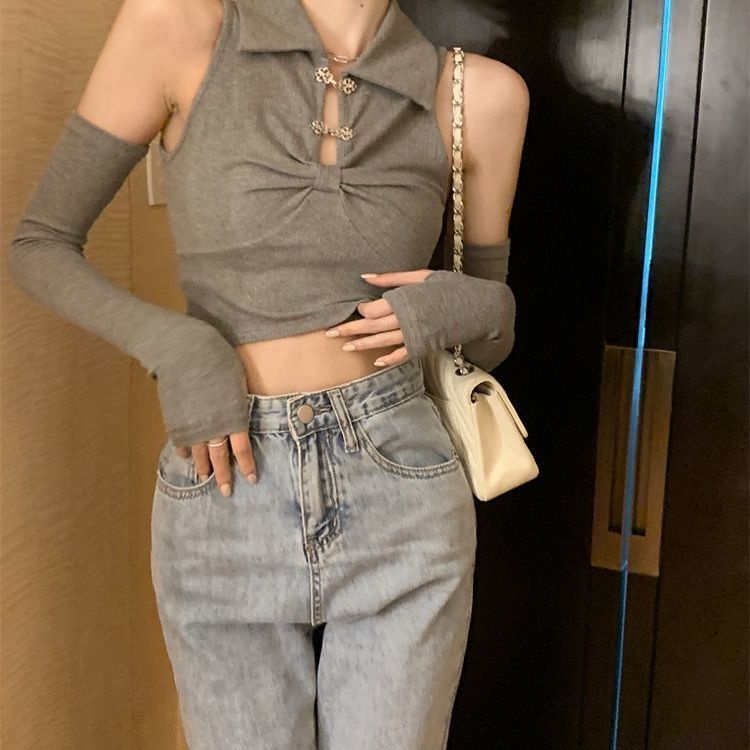 COZOK Áo Croptop Sát Nách Thiết Kế Ôm Sát Tôn Dáng