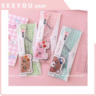 Bộ thước dụng cụ học tập 4 món thước kẻ, eke, đo độ