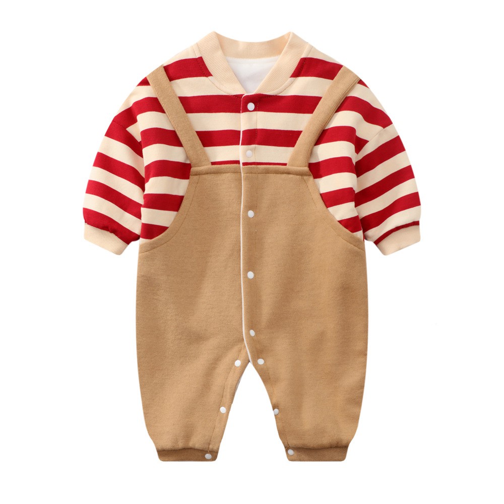 Bộ body bé trai bé gái Mario Store bodysuit cho bé chất dày dặn họa tiết họa tiết thắt đai hàng xuất khẩu