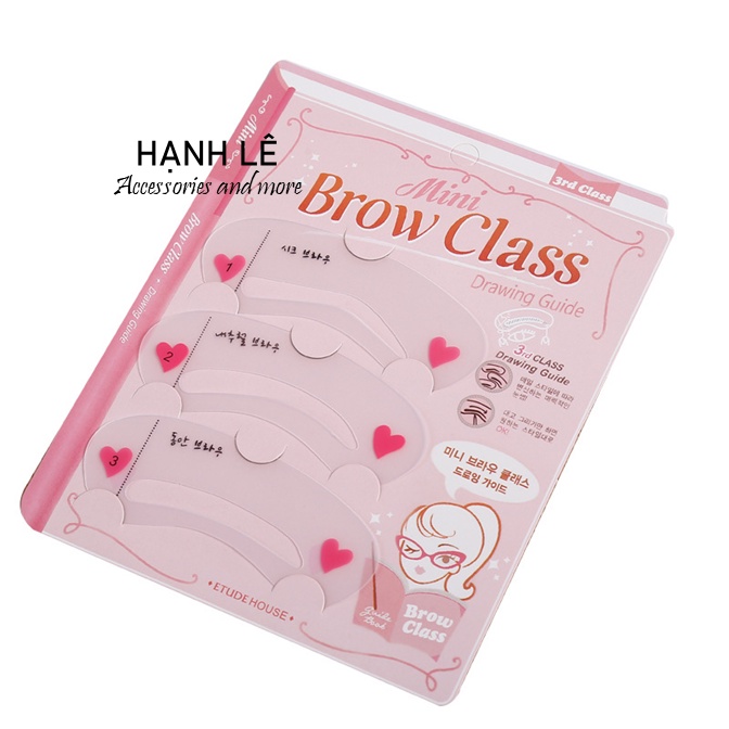 Set 3 Khuôn kẻ chân mày 3 kiểu dáng xinh xắn phù hợp cho nhu cầu
