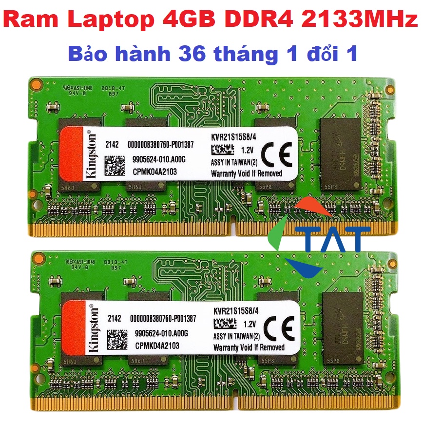 Ram Kingston 4GB DDR4 2133MHz Dùng Cho Laptop Macbook - Bảo hành 36 tháng