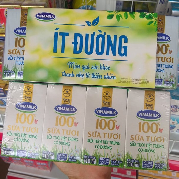 Lốc 4 hộp 110ml sữa tươi vinamilk 100%