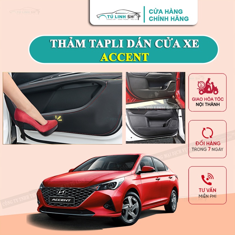 Bộ 4 Thảm Tapli xe Hyundai Accent dán cánh cửa chống trầy xước