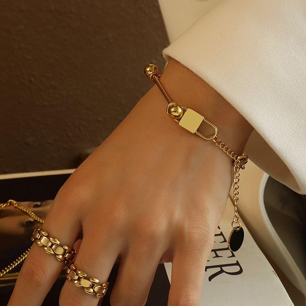 ANEMONE Vòng cổ Thép Titan Mặt Quả Cầu Cân Bằng Phong Cách Hàn Quốc