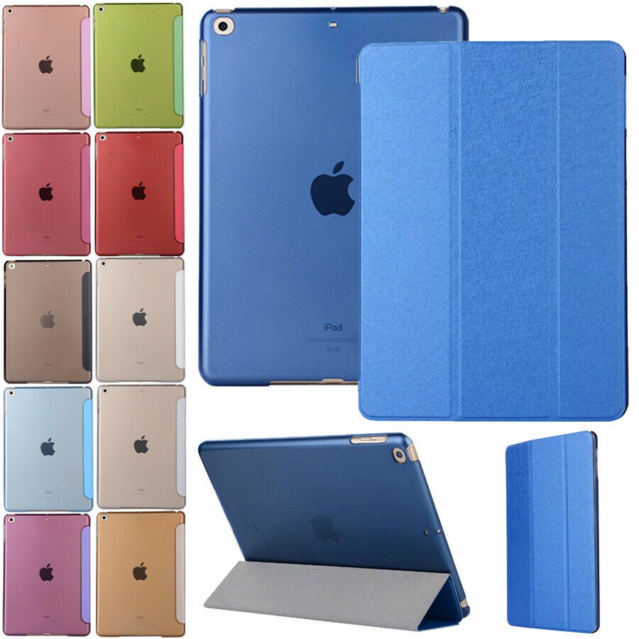 For iPad Air 2 Smart Wake/Sleep Stand Shockproof Flip Rugged Tough PU Leather Slim Case Cover