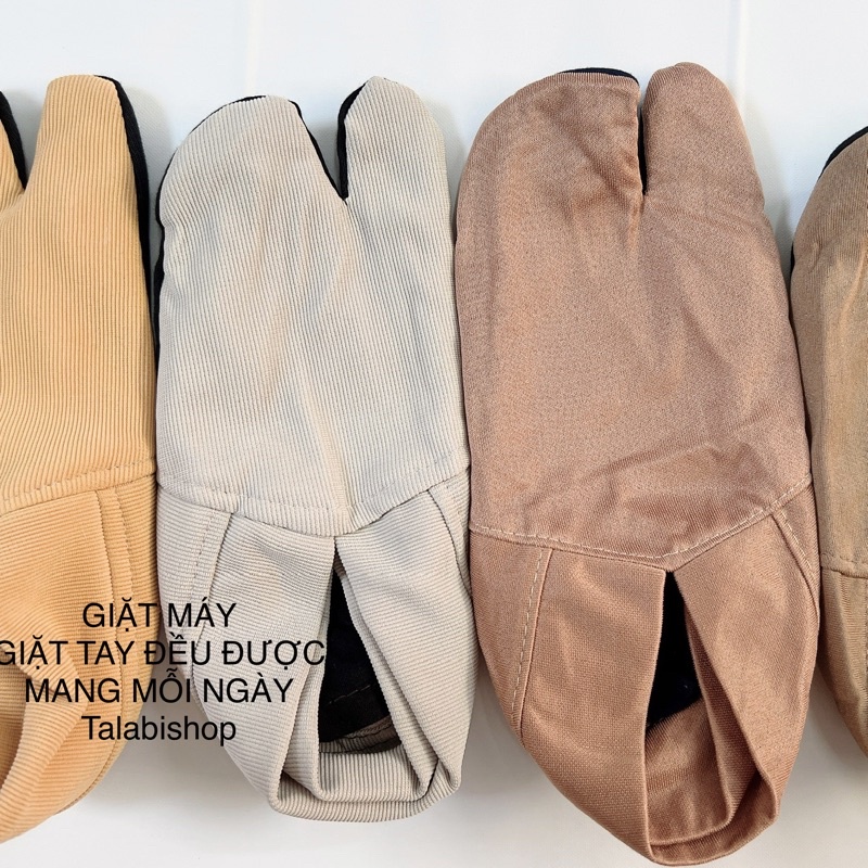 Vớ đi trong nhà, tất chân xỏ ngón chống trơn trượt dễ mang, giữ ấm Talabishop, chất Cotton thoáng mát, thâm mồ hôi