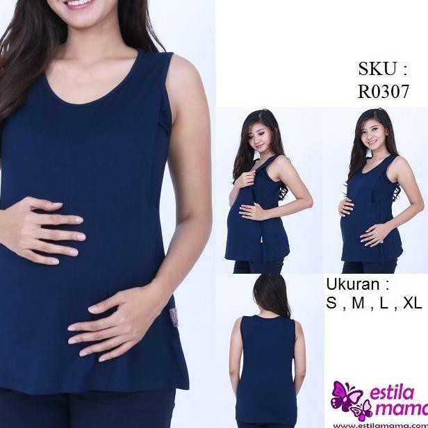 Áo Thun Bầu In Chữ "Estila Mama" Màu Trắng / Đen / Moka / Chocolate / Marun / Gray / Blue / S / M / L / Xl