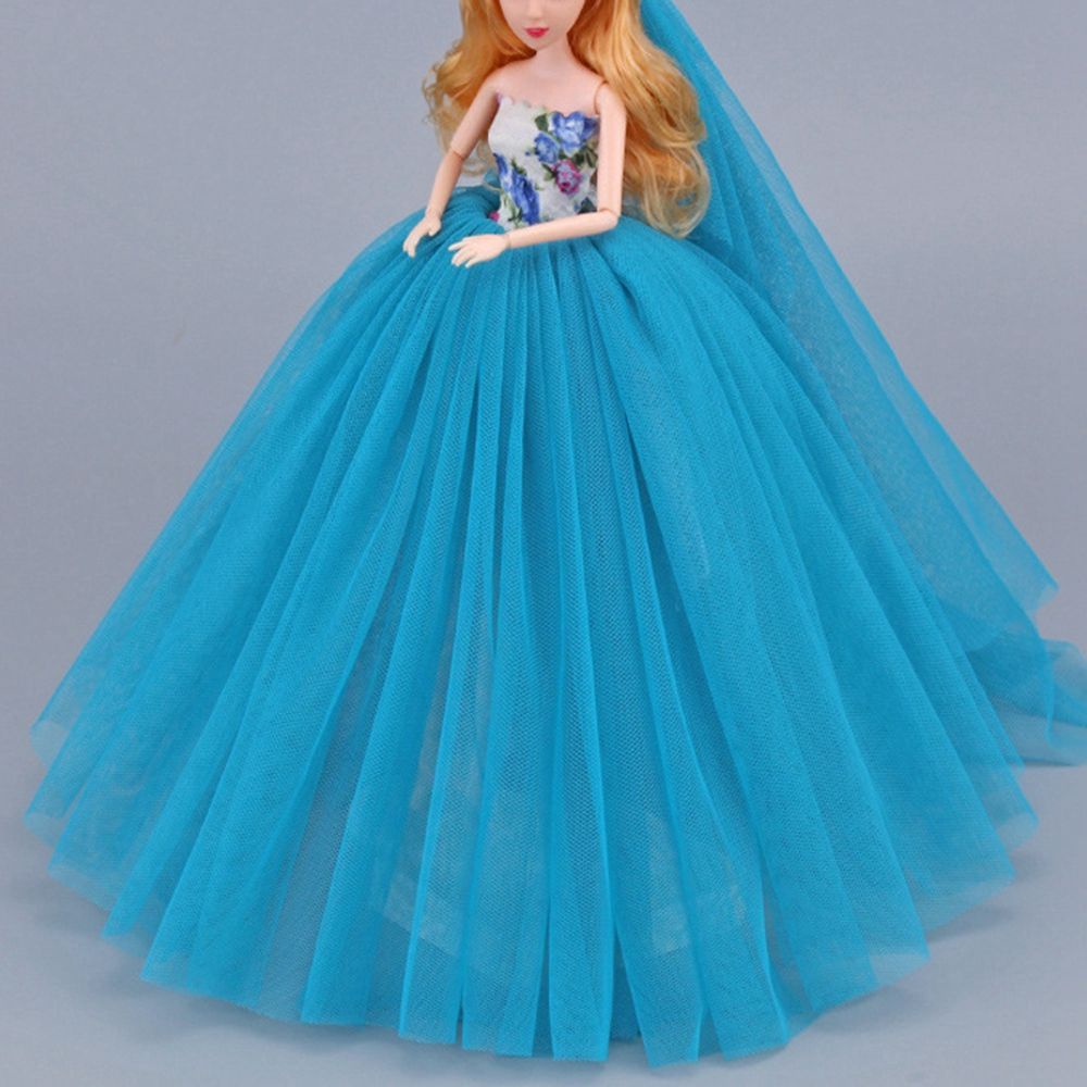 Đầm cưới 5 màu thời trang dành cho búp bê 30cm