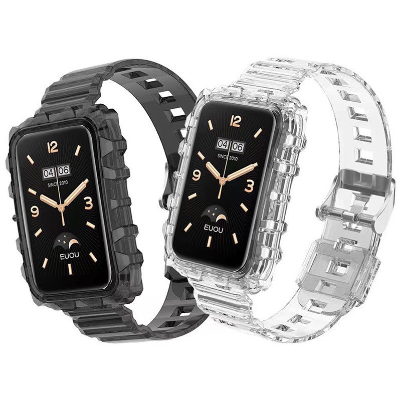 Dây Đeo Silicon Trong Suốt Thay Thế Cho Đồng Hồ Thông Minh Xiaomi MI Band 7 Pro MI Band 7Pro 7 Pro