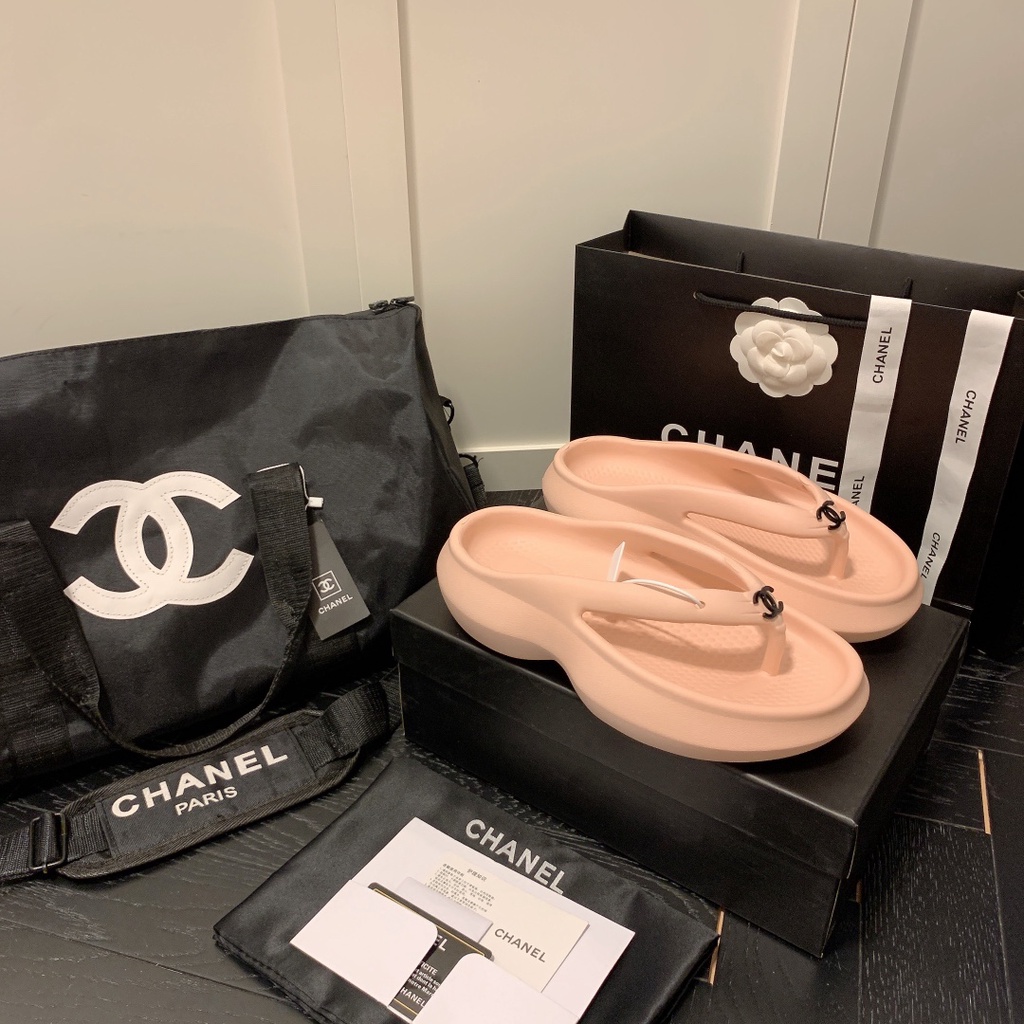 Mới Dép Xỏ Ngón In LOGO MINI Thời Trang Cho Nữ