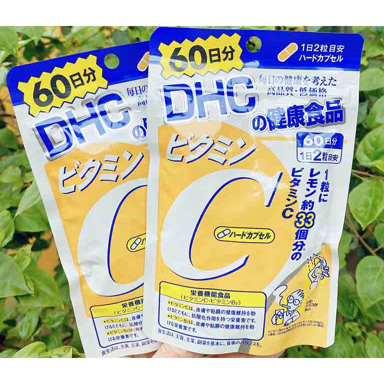 Viên Uống Vitamin C DHC Nhật Bản 120 Viên  60 ngày sáng da, mờ thâm, tăng đề kháng