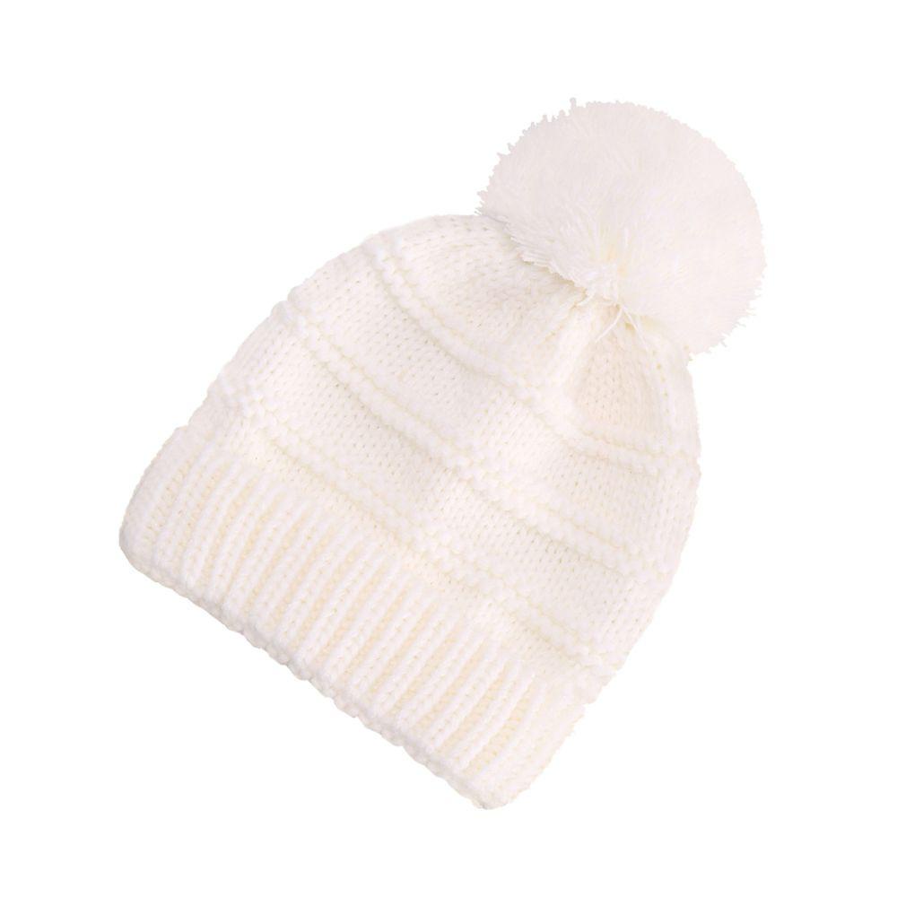 Mũ Dệt Kim Dày Dặn Co Giãn Giữ Ấm Tai Thời Trang Thu Đông Cho Bé Trai