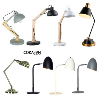 Đèn bàn phòng khách-đèn bàn phòng làm việc-đèn bàn phòng ngủ DB19 - DB38 thân gỗ và thân hợp kim