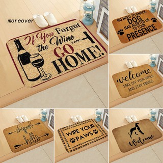 Thảm Chùi Chân Chống Trượt In Chữ More Welcome Home