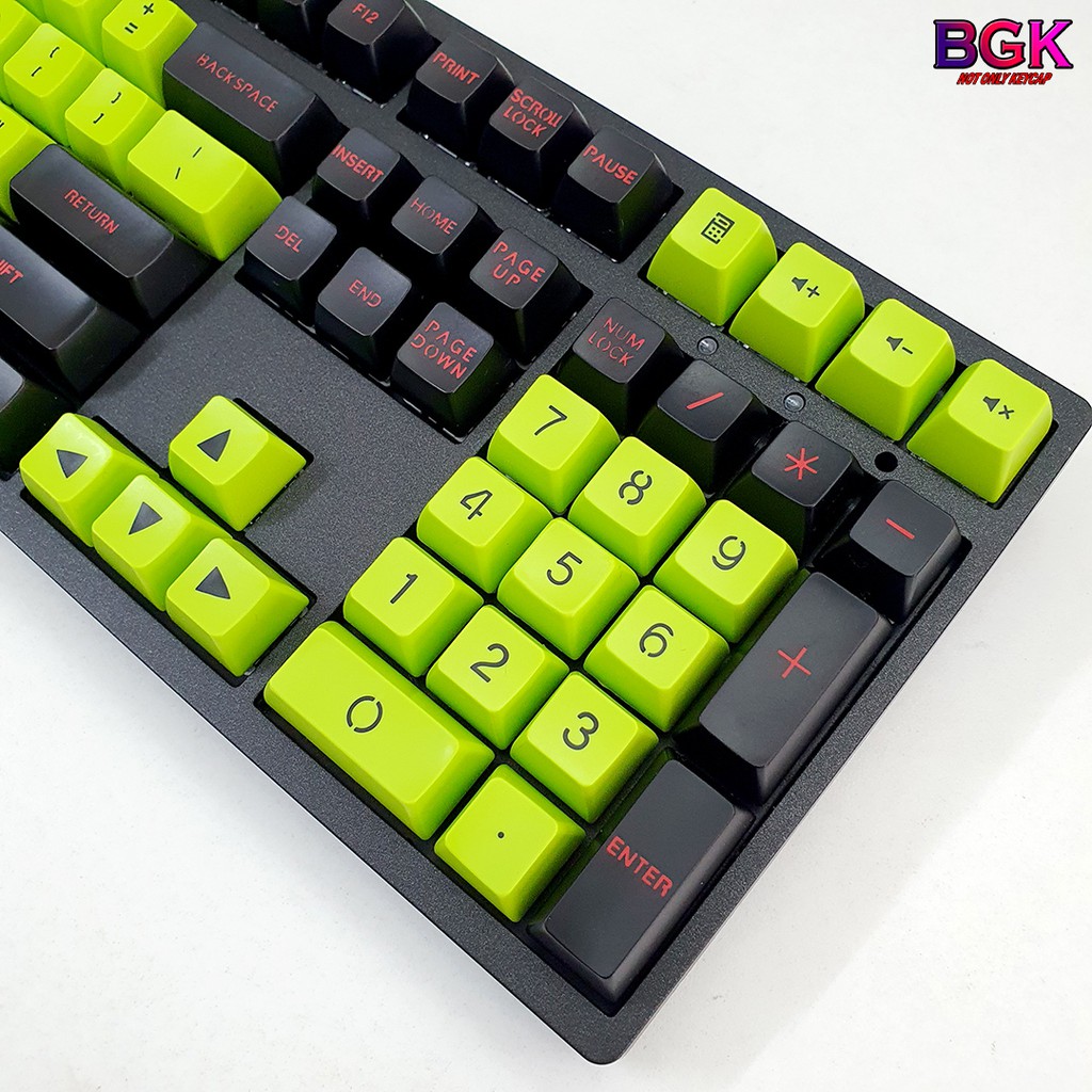 [Mã 159ELSALE hoàn 7% xu đơn 300K] Keycap SA TOXIC 112 Phím ABS Double Shot ( Thick ABS, SA Profile, Ansi Layout)